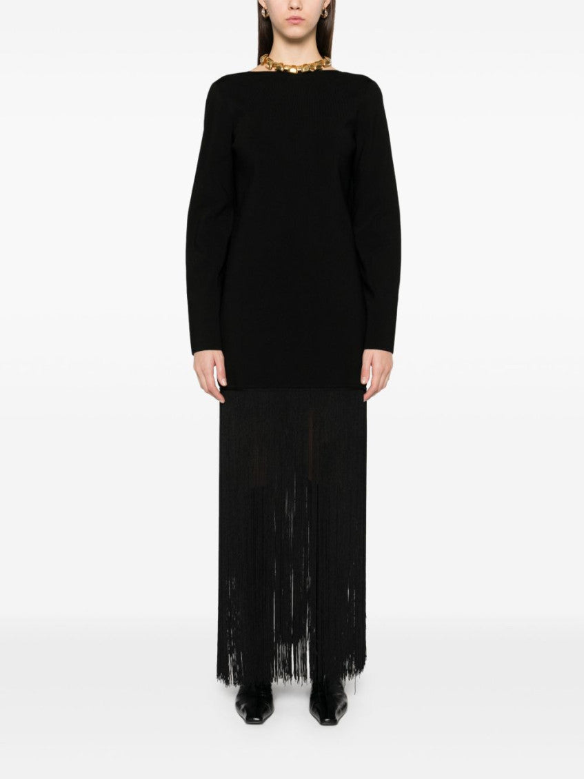 Black Paley fringed dress 4
