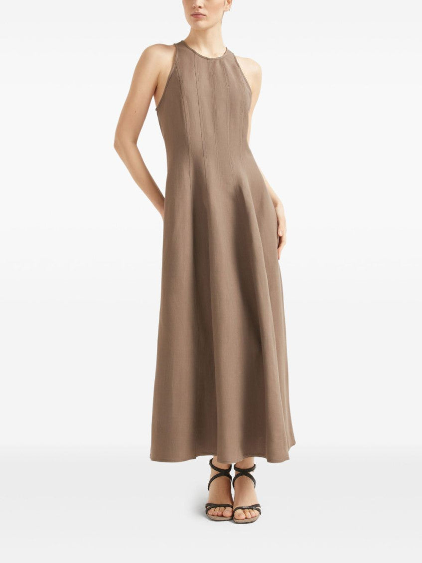Light Brown Linen dress 4