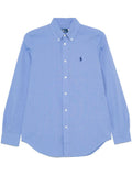 Blue Polo Pony-embroidered shirt 1