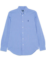 Blue Polo Pony-embroidered shirt 1