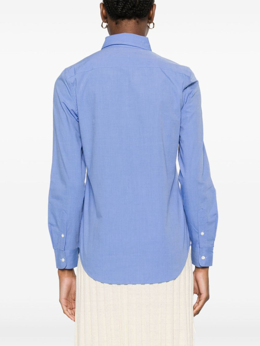 Blue Polo Pony-embroidered shirt 2