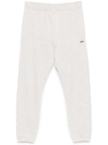 Grey Jersey Melange Track Pants 1