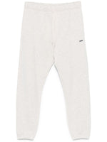 Grey Jersey Melange Track Pants 1