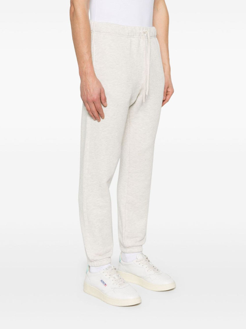 Grey Jersey Melange Track Pants 2