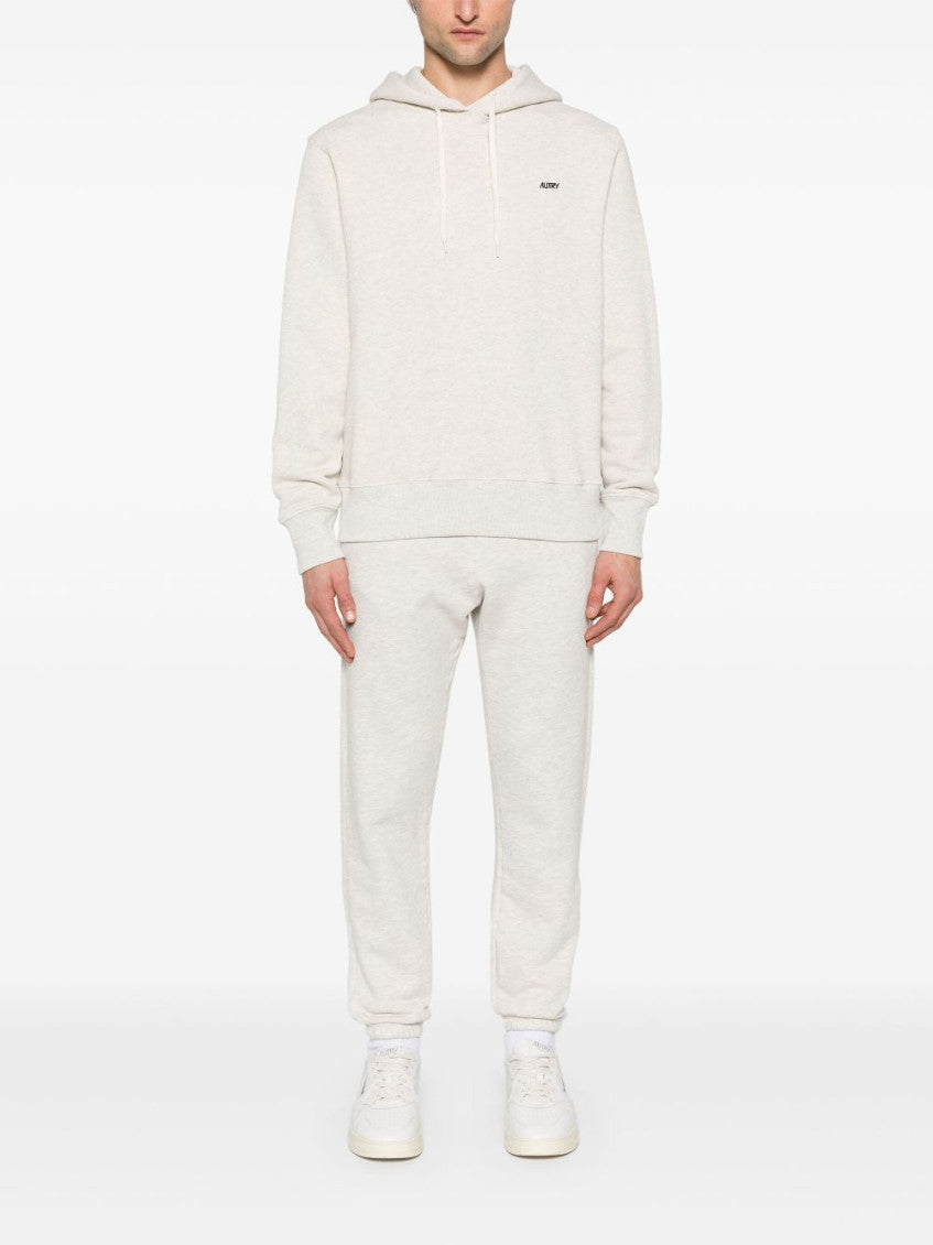 Grey Jersey Melange Track Pants 3