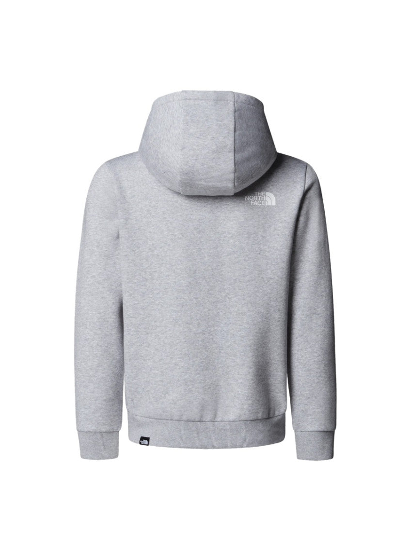 Kids Grey Solid Hoodie 2