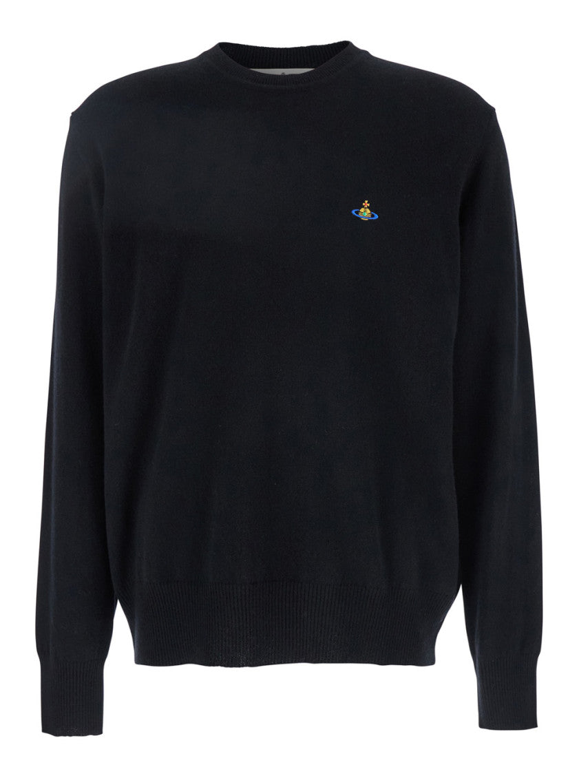 Black Crew Neck Sweaters 1