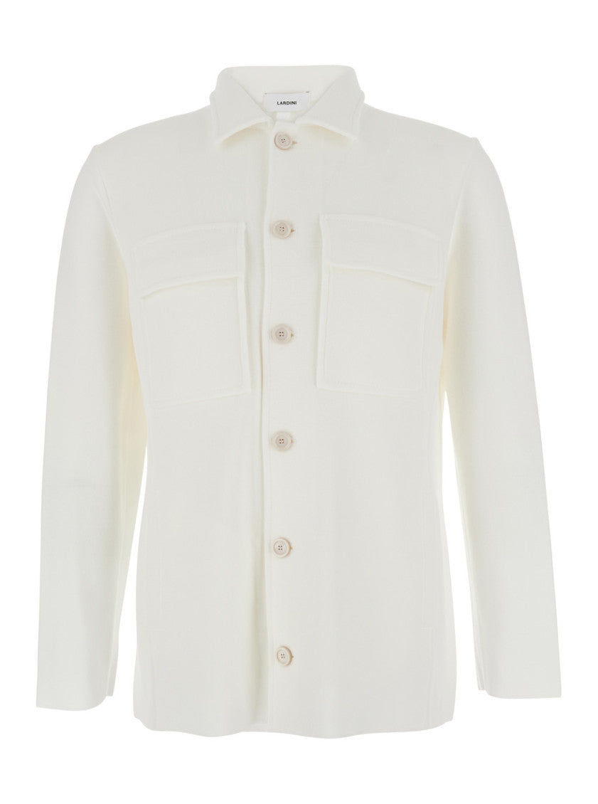 White Regular Shirt Jacket 1