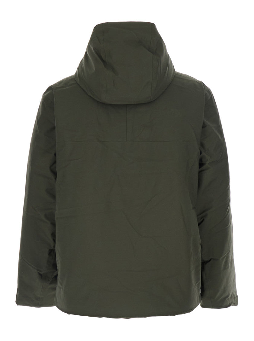 Green Solid Hood Jackets 2