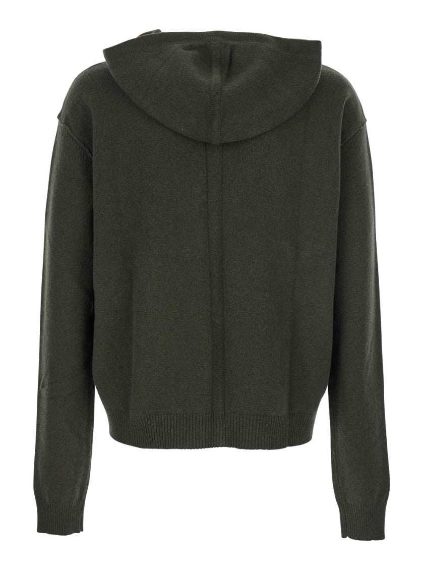Dark Green Hood Sweatshirts 2
