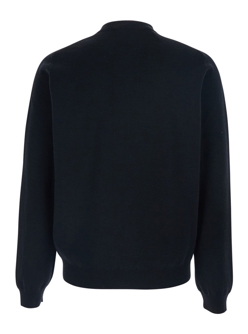 Black Mock Collar Sweatshirt 2