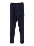 Navy Blue Pleated Pants 1