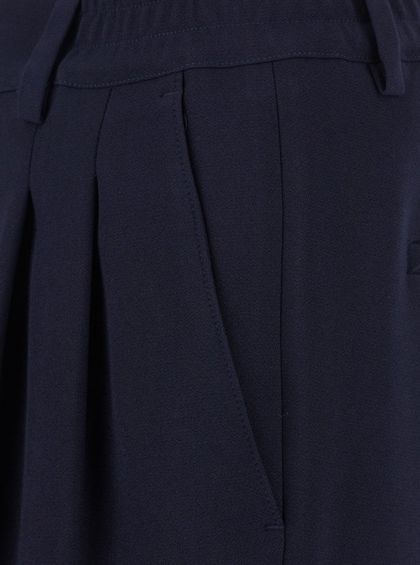 Navy Blue Pleated Pants 3