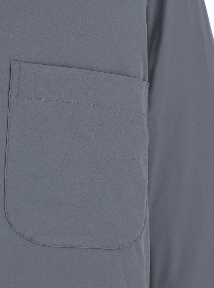 Grey Regular Solid Shirts 3