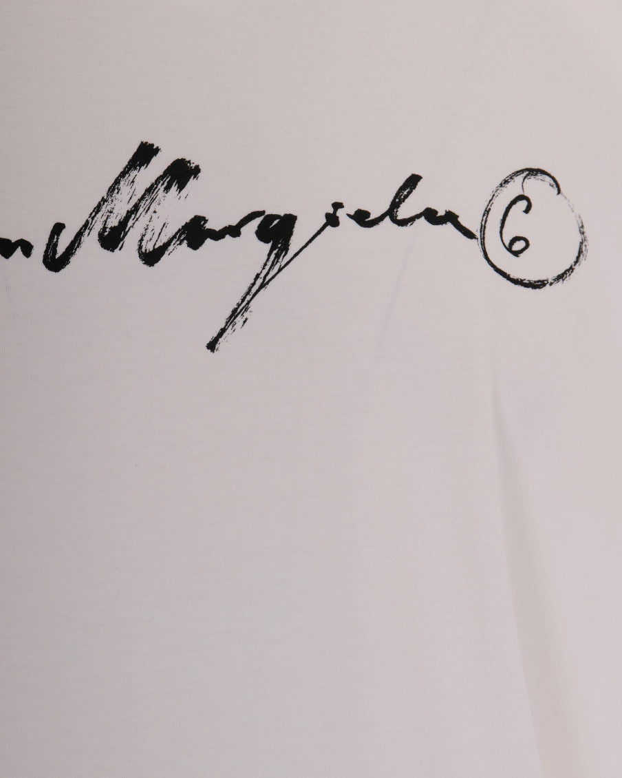 White Crew Neck T-Shirt 3