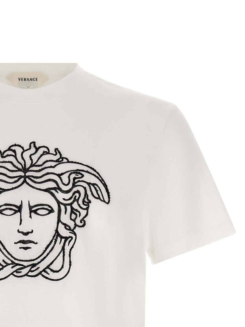 White Crew Neck T-Shirts 3