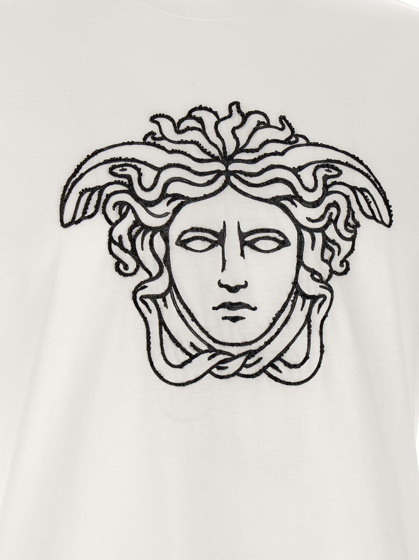 White Crew Neck T-Shirts 4