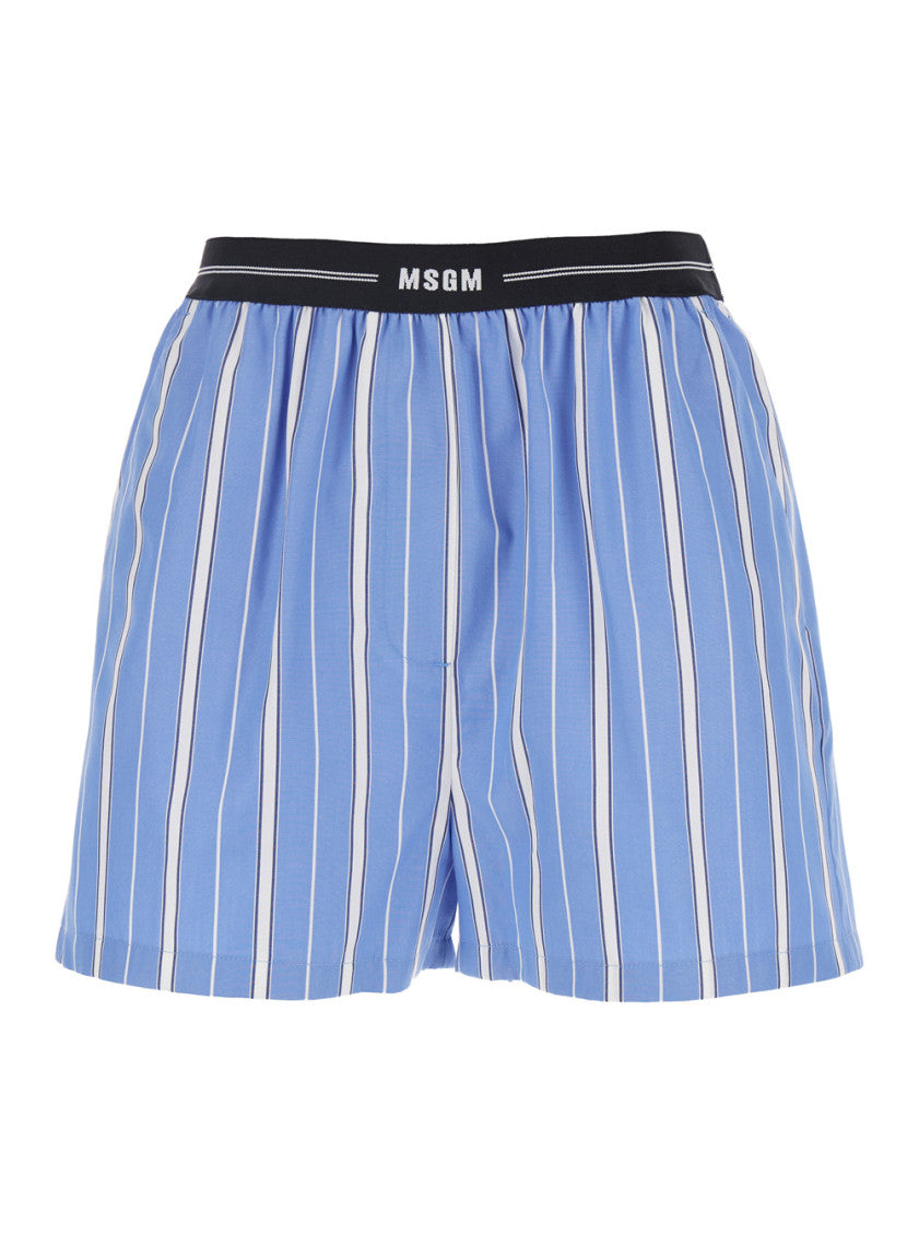 Blue Stripes Shorts 1