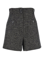 Brown Textured Shorts 1