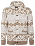 Beige Knitted Cardigans 1
