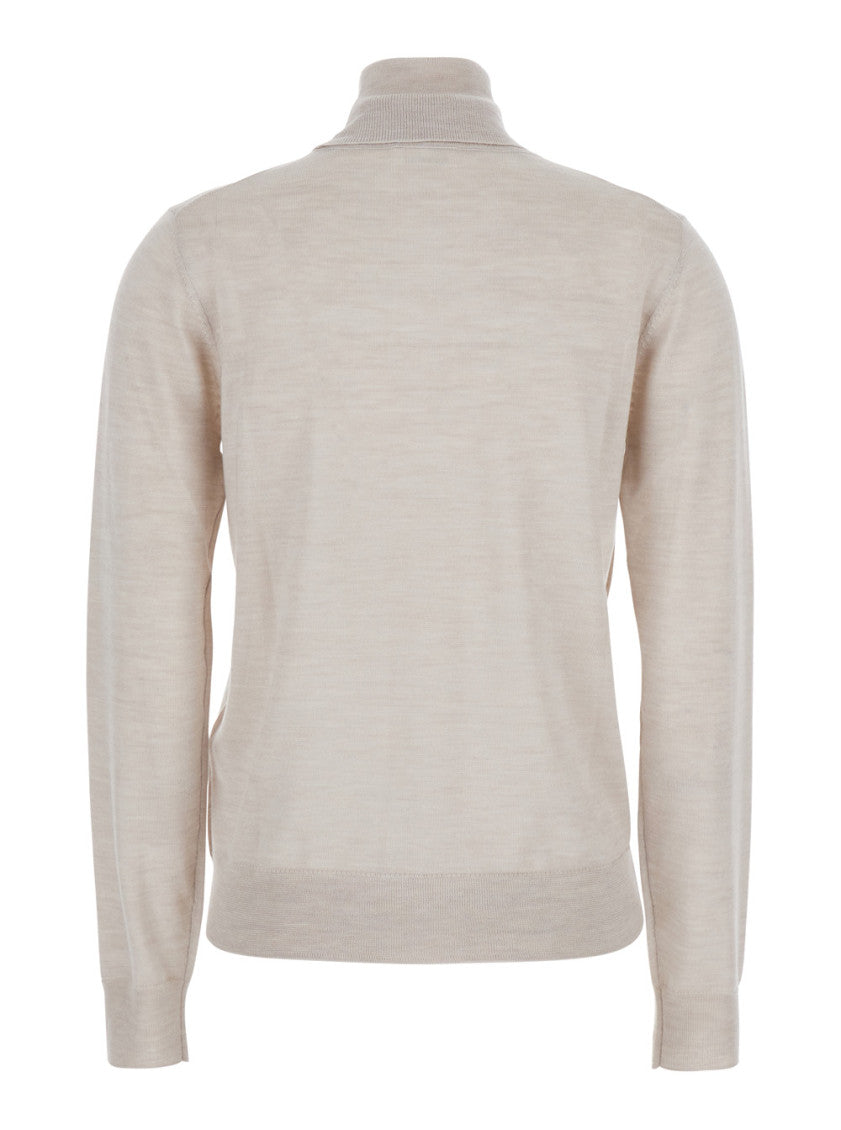 Beige Turtle Neck Sweater 2