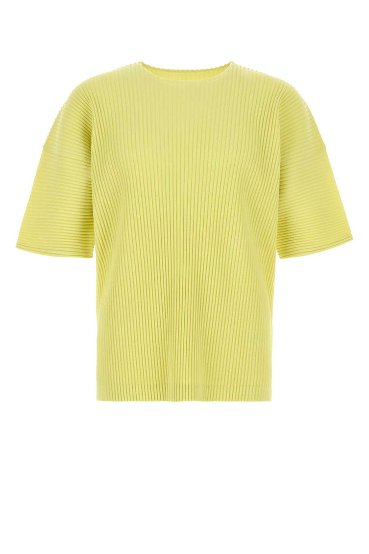 Yellow Round Neck T-Shirts 1