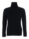 Black Knitted Turtle Neck Sweater 1