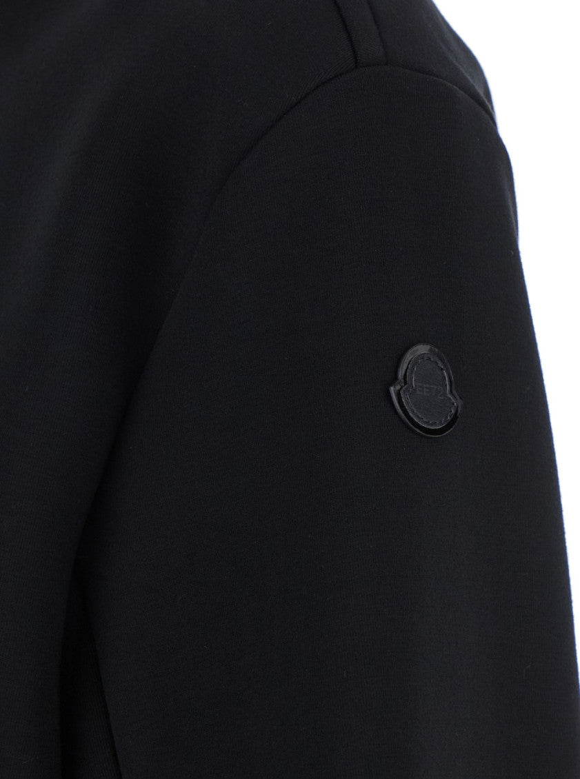 Black Solid Mock Collar Sweater 3