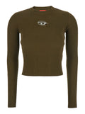 Brown Logo Crew Neck Sweater 1