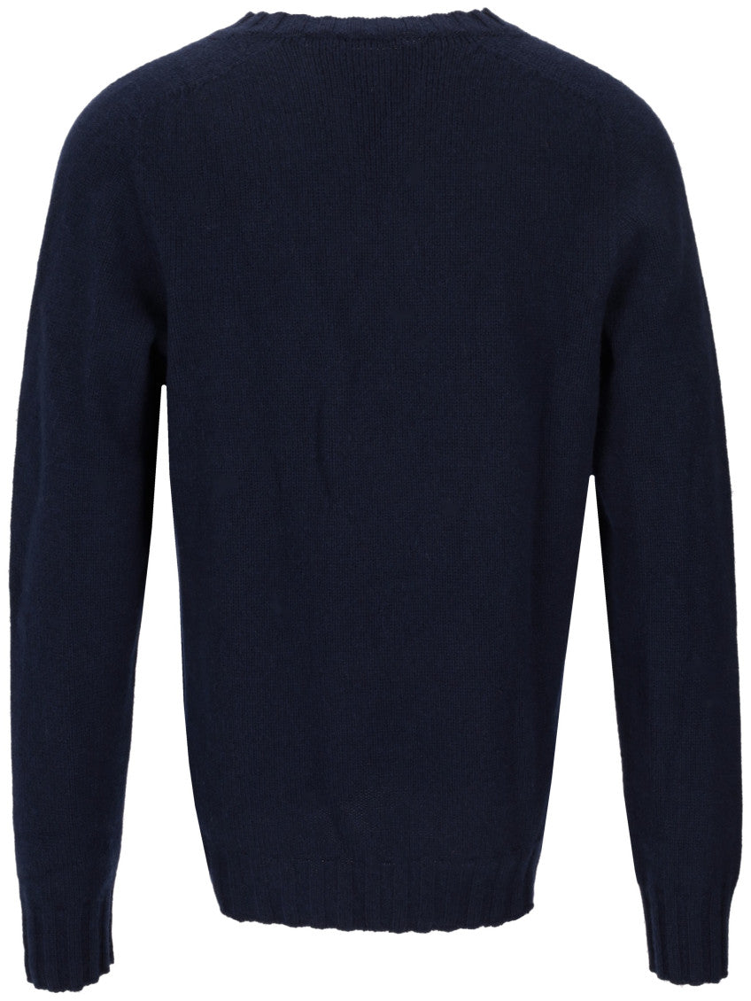 Navy Blue Regular Sweaters 2