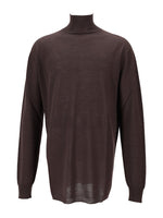 Dark Brown Relaxed Sweaters 1