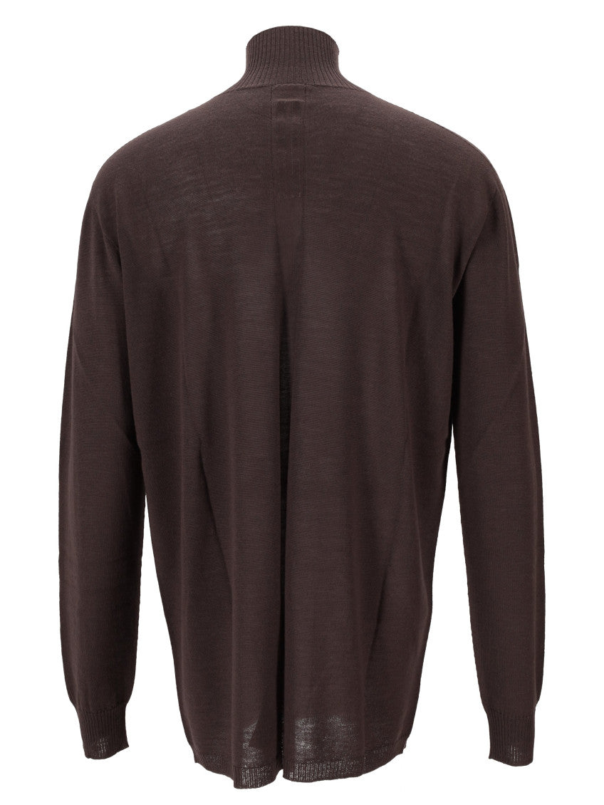 Dark Brown Relaxed Sweaters 4