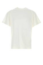 Off White Solid T-Shirts 1
