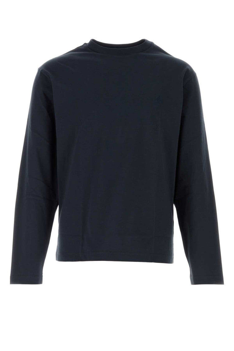 Navy Blue Solid T-Shirts 1