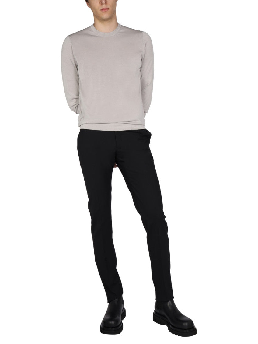 Grey Solid Regular Sweaters 2