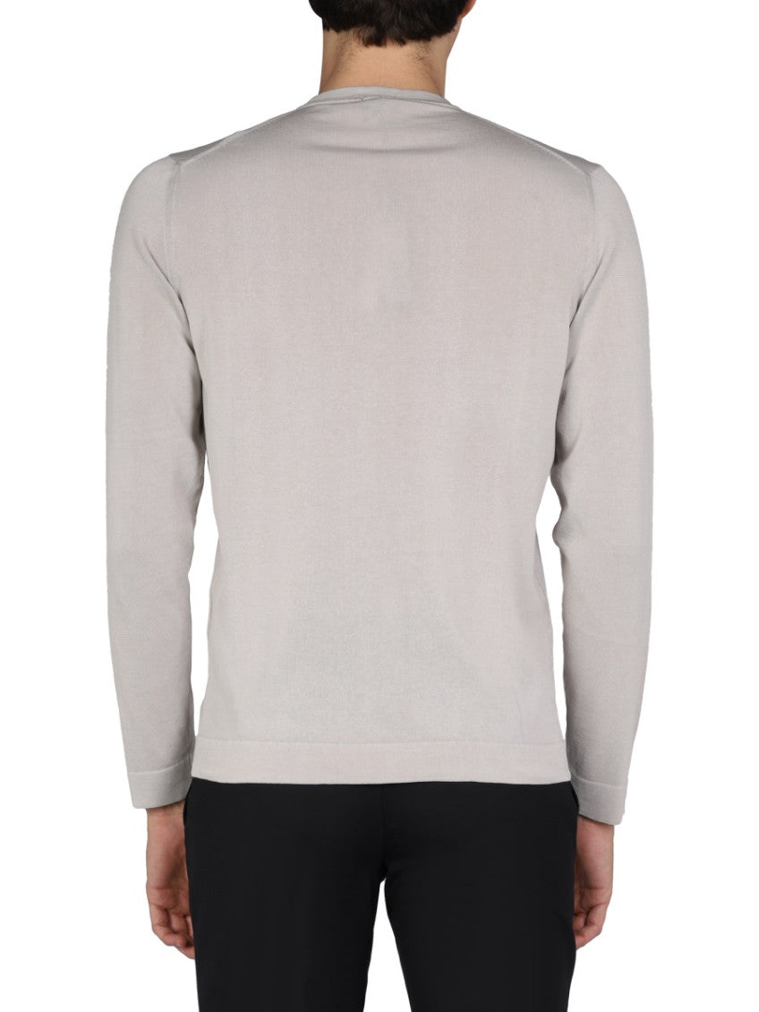 Grey Solid Regular Sweaters 4