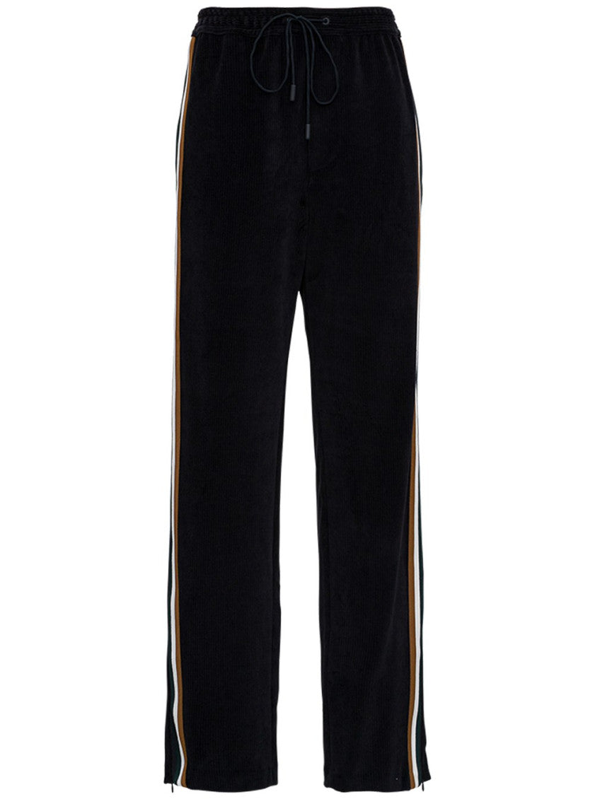 Black Relaxed Drawstring Pants 1