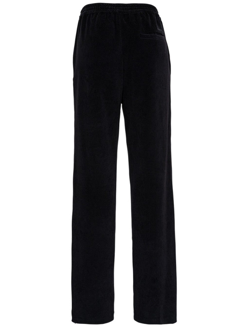 Black Relaxed Drawstring Pants 2