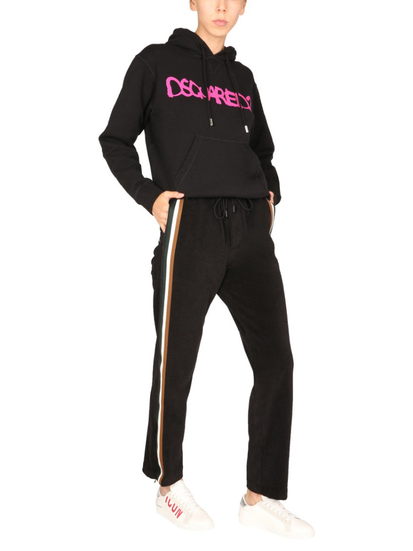 Black Relaxed Drawstring Pants 3