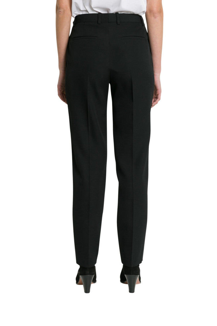 Black Slim Flat Front Pants 2
