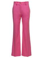 Fuchsia Regular Flared Pants 1