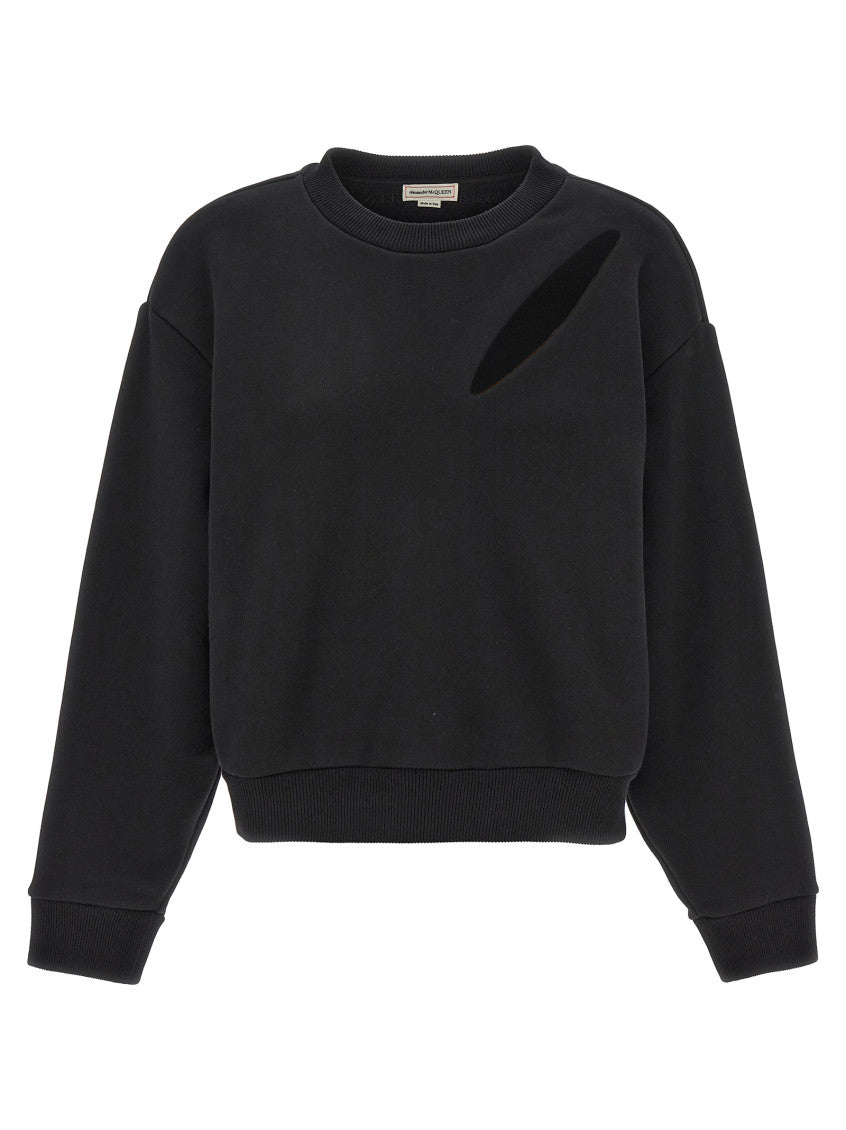 Black Cut And Sew Sweatshirt 1