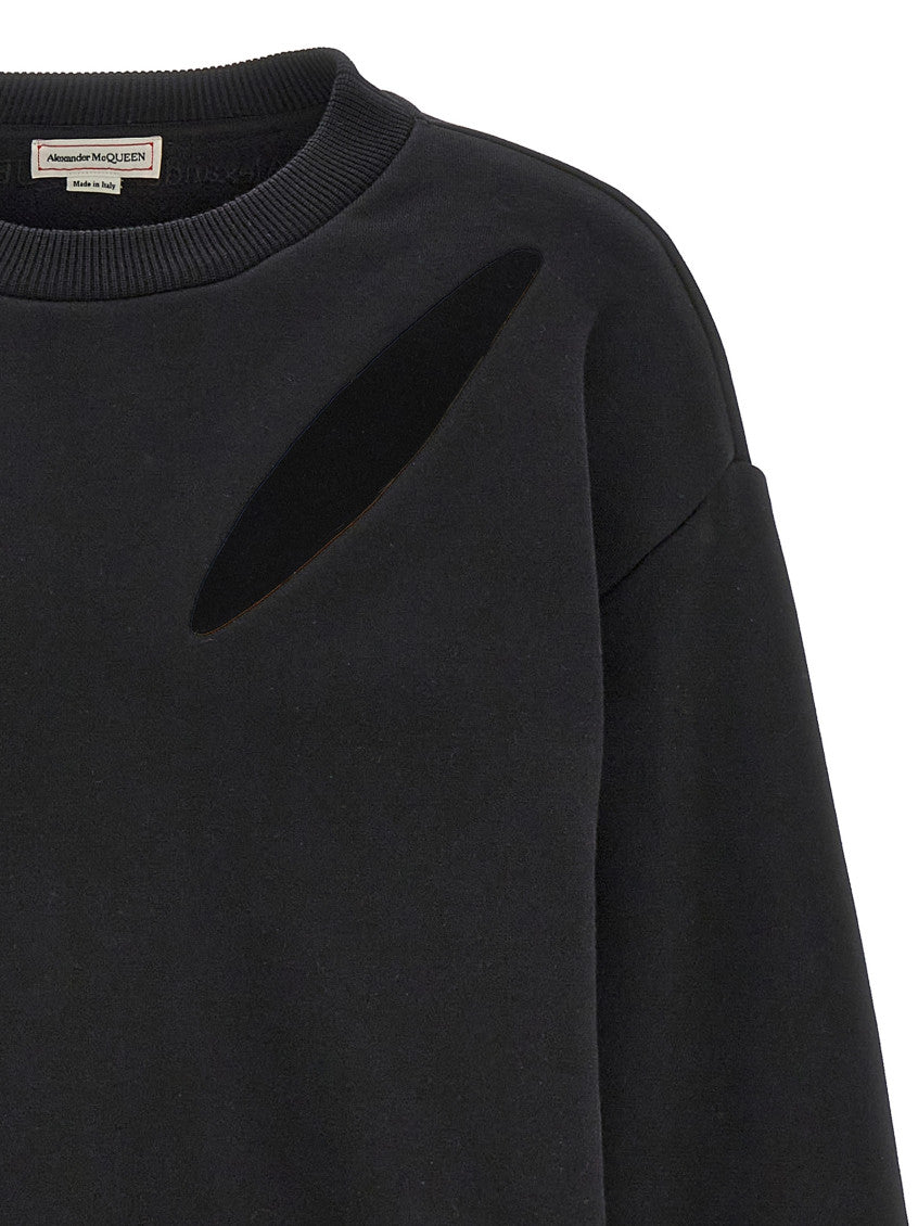 Black Cut And Sew Sweatshirt 3