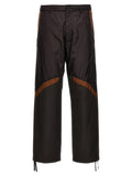 Brown Contrast Band Pants 1