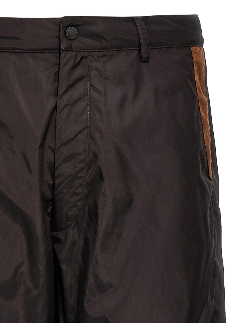 Brown Contrast Band Pants 3