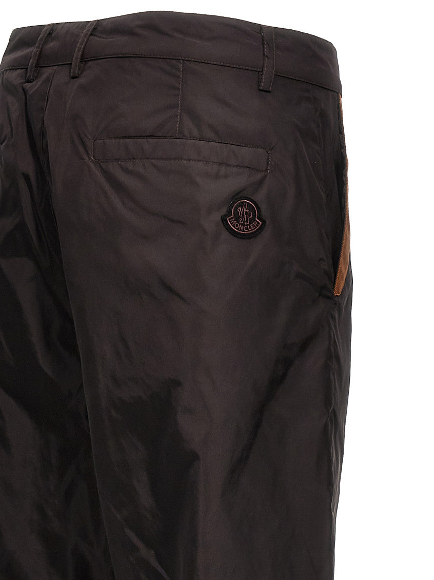 Brown Contrast Band Pants 4