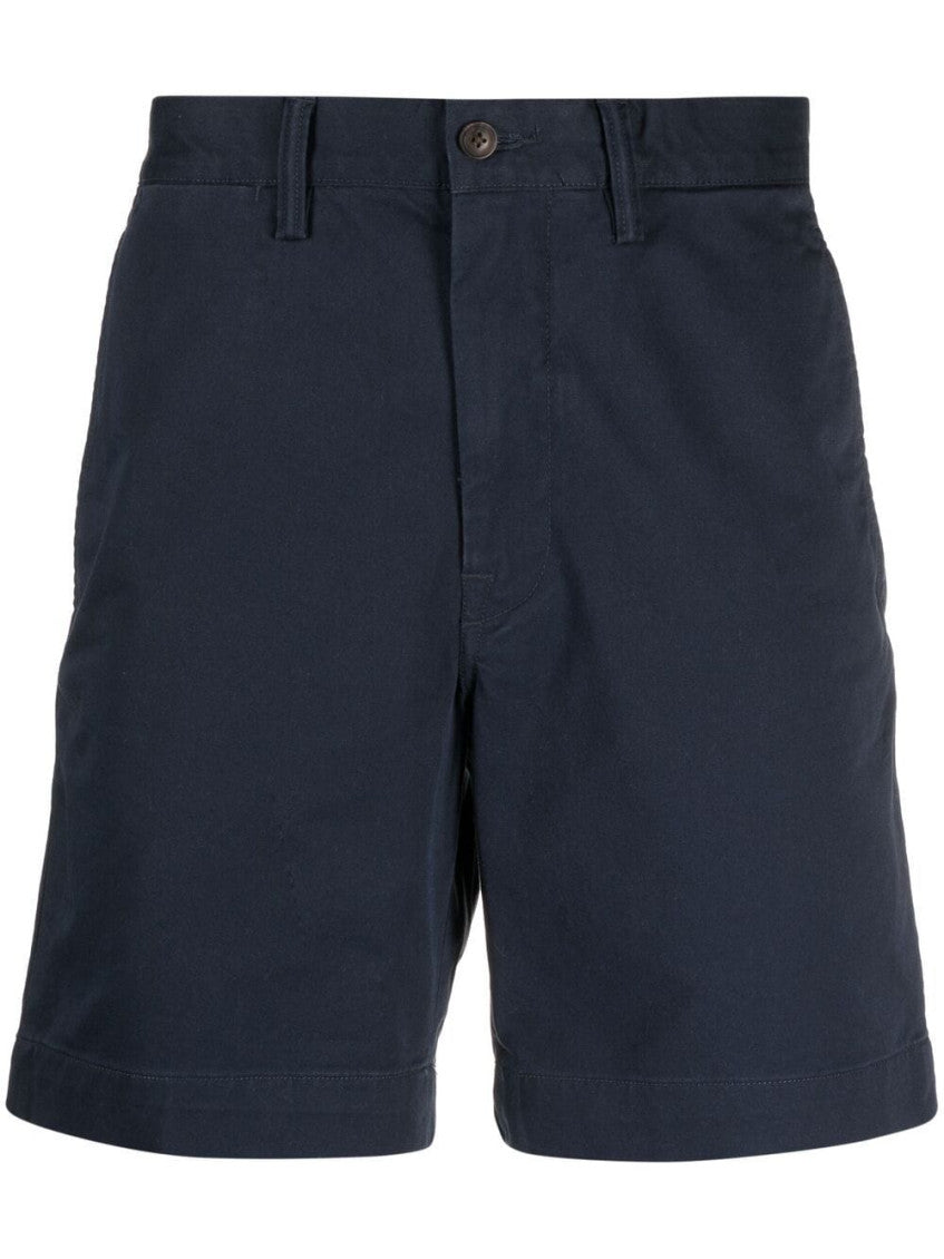 Blue Cotton Chino Shorts 1