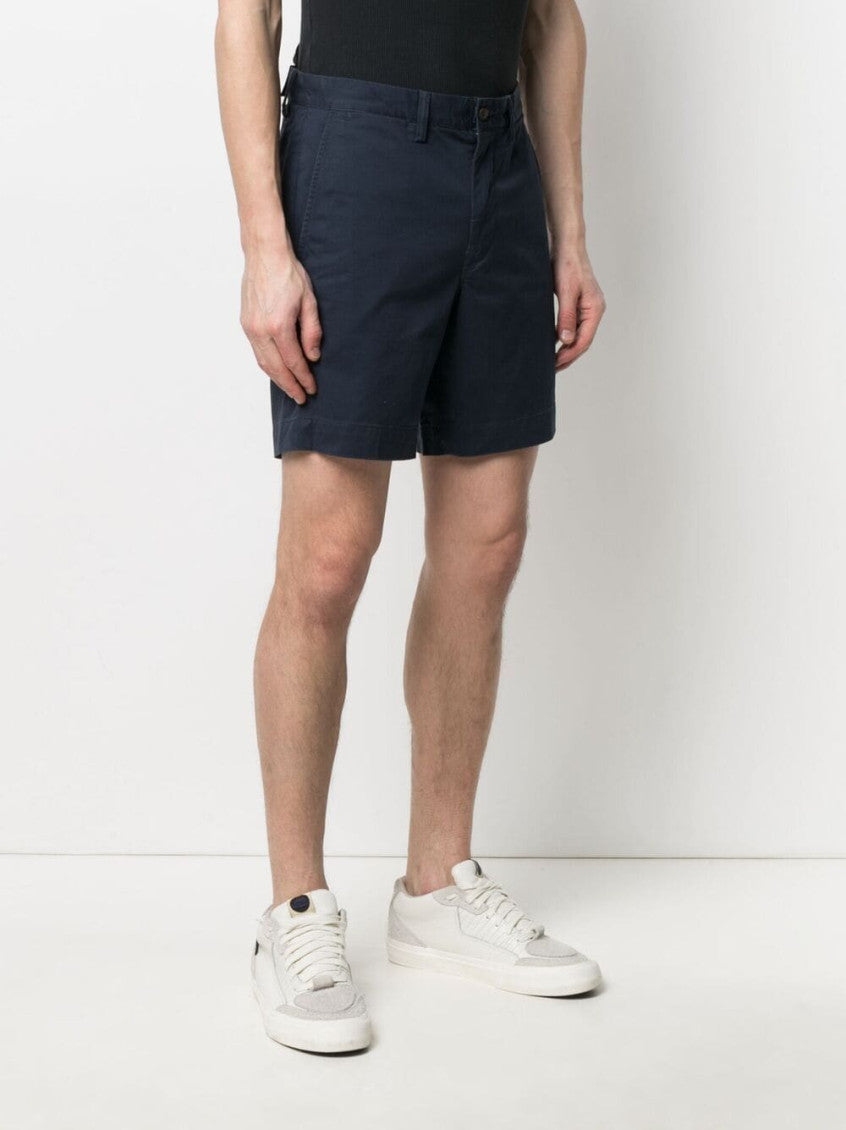Blue Cotton Chino Shorts 2