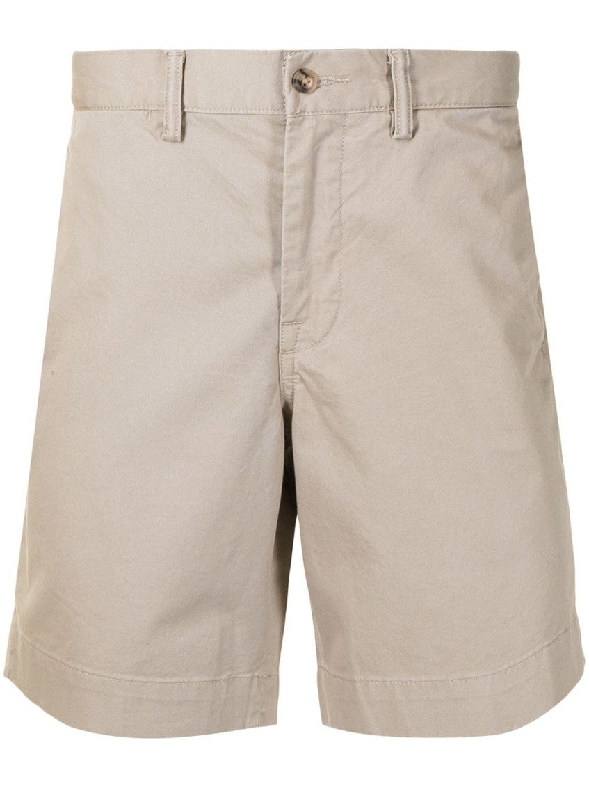 Beige Logo Shorts 1