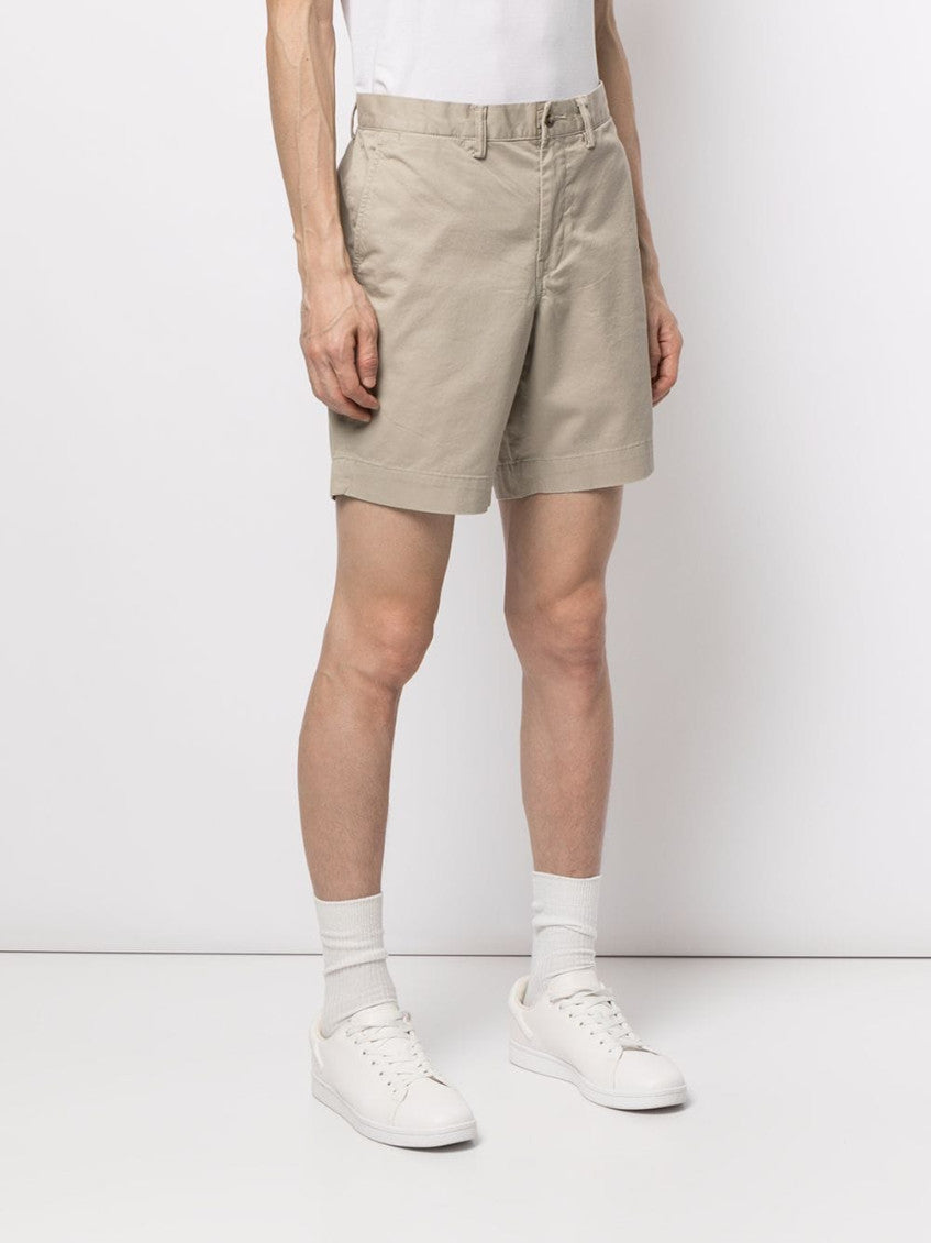 Beige Logo Shorts 3
